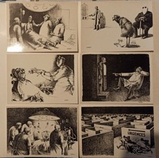 6 carte postale médecine hôpital docteur malade humour noir Claude Serre