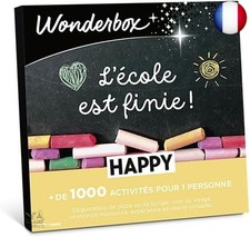 Wonderbox Happy L'école Est Finie - Coffret Cadeau Idée Cadeau Multi Activités