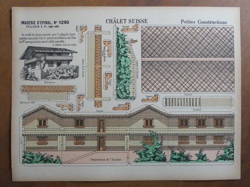 Maquette papier chalet - papier,