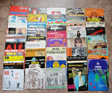 LOT (5) DE 50 DISQUES VINYLES