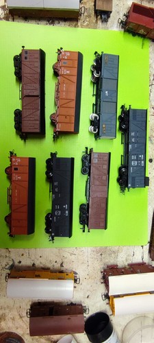 Lot wagons marchandise - de,