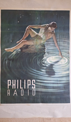 Affiche original radio philips - radio,