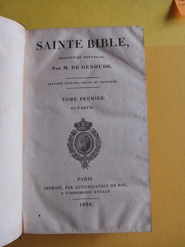 Sainte bible genoude - bible, m.de