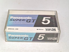 CASSETTE VIDÉO VIERGE PANASONIC SUPER GT 5 VHS-C (scellée) neuve !