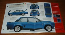 1976 Fiat 131 Abarth Rallye Spec Sheet Brochure Poster Print Photo Info 76