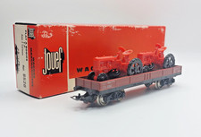 TP flat wagon with 2 tractors JOUEF 6520 HO 1/87 electric train