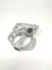 A pedals pedals BMX alloy aluminum aluminum vintage silver grey