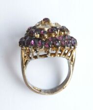 14k Gold Plated Antique Knight's Ring + Rhinestone Gold Plated Ring Antique Jewelry