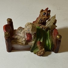 VTG 80's Whittler’s Workshop S. Tunturi Hand Carved Wooden Girl with Dragon HTF