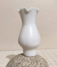 Tulipe en opaline blanche pour