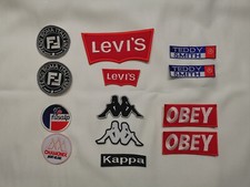 lot de 2 patchs ecussons KAPPA OBEY LEVI'S FENDI TEDDY SMITH FUSALP