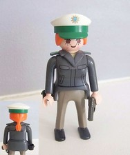 PLAYMOBIL (K2123) POLICE - women's officer in grey dress police station 3159 3954