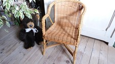 Fauteuil enfant osier et