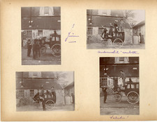 France, automobile caravan, in 1898 Vintage silver print silver print 