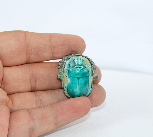 Bague scarabée turquoise