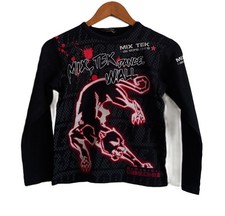 T shirt panthère noir rose et