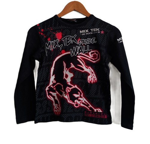 Shirt panthère noir rose et - rose,