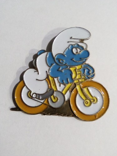 Pin schtroumpfs vélo - pin's,