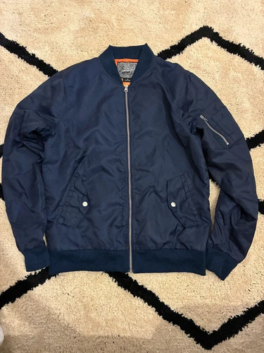 Veste bomber bleu marine