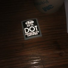 Autocollants autocollants de casque Arai RX 7X DOT REFLECTIVE 3M QUALITÉ...