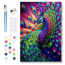 Peinture Numero Paon Adulte