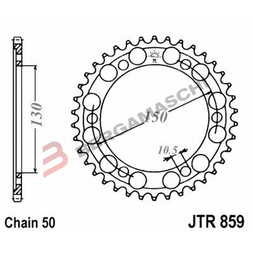 Couronne transmission moto - de,