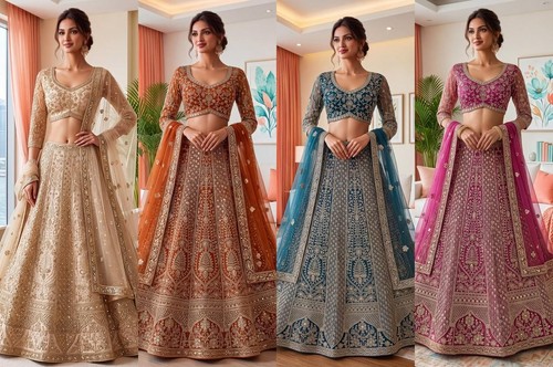 Mariée lehenga choli