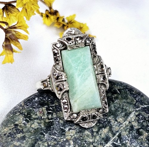 Bague époque art déco argent - Époque,