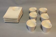 Villeroy and Boch NewWave 6 Espresso Cups and Saucers