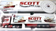 SCANIA R SERIES TOPLINE FRIDGE TRAILER SCOTT TRAWLERS 1:50 CORGI CC13705 MIB LE
