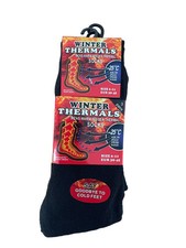 Thermal Socks Mens Black Warm Winter Ski Walking Boots 1-3 Pairs Size 6-11 UK