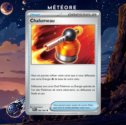 Carte pokémon chalumeau - carte,