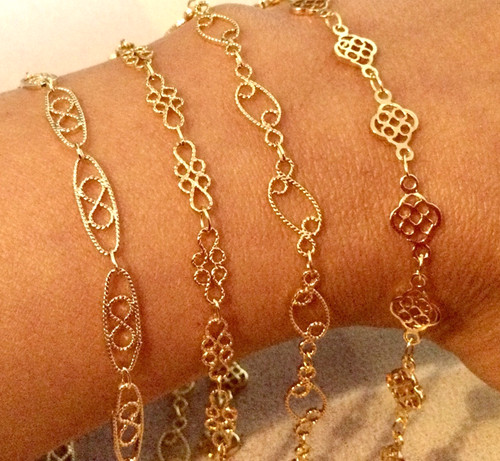 Maille filigrane plaqué 18 - maille,