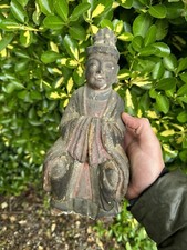 Polychrome Buddha & Wood & China & XVIII