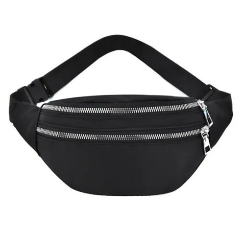 Sac banane noir saccoche - banane, femme