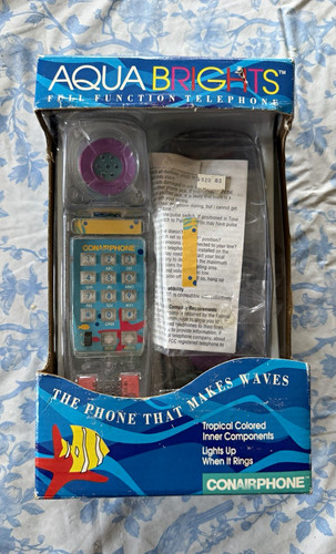 Vtg conairphone aqua - conairphone,