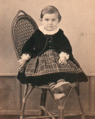 Cdv 1860 petite fille - cdv, jupe