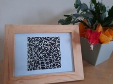 Tableau original abstrait noir