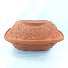 Vintage Romertopf Clay Terra Cotta Baker 111 Roaster, West Germany