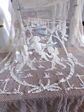 Antique Net Bed Top - Angelots Pattern