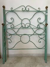 Celeste-Oro Wrought Iron Single Bed Two Headboards
