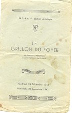 PROGRAMME THEATRE  "LE GRILLON