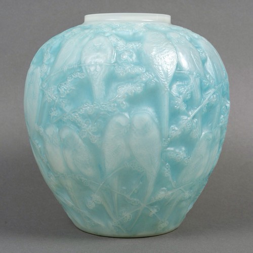 Vase perruches verre - vase,