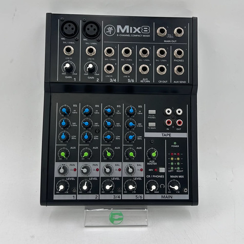 Mackie mix8 channel compact - 8-channel,