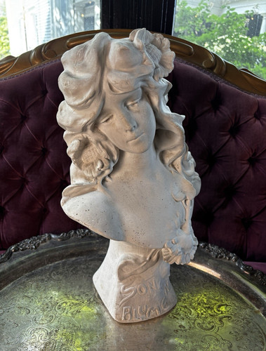 Antique art nouveau woman - antique,