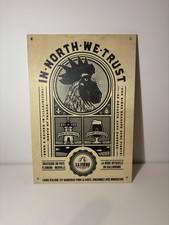 plaque publicitaire Bière La