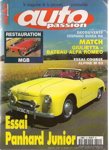 Auto passion 109 panhard - passion,