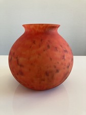 Vase Boule En Verre Nuagé