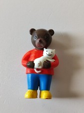 Little Brown Bear and Cat Figure
