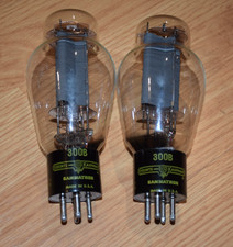 Heintz and Kaufman Gammatron300B Vacuum Tube Pair Made USA MFG 1972 TESTED RARE